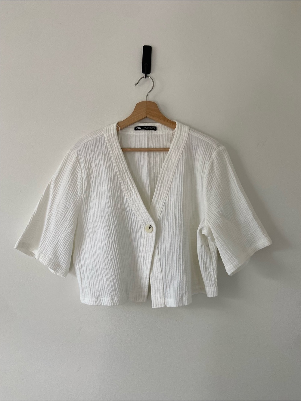 Zara Cotton Textured Top